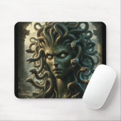 Medusa Stare of Death Head of Snakes Mousepad (Mit Mouse)