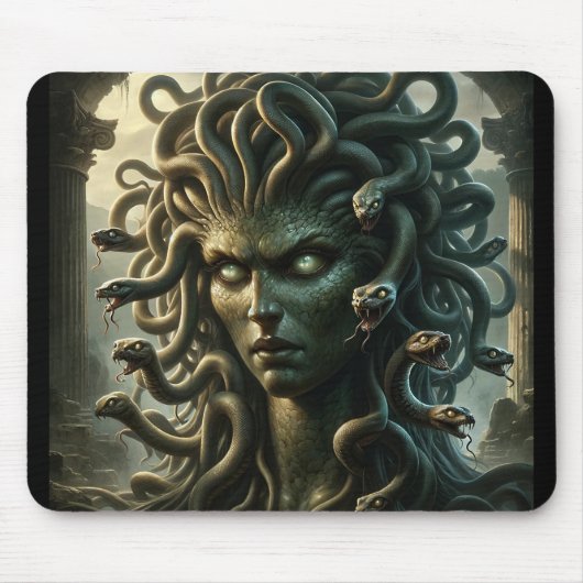 Medusa Stare of Death Head of Snakes Mousepad (Vorne)