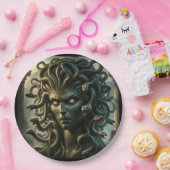 Medusa Stare of Death Head of Snakes Pappteller (Party)