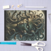 Medusa Stare of Death Head of Snakes Seidenpapier (Handwerk)