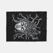 Medusa-Statue, griechische Skulptur, Mythologie Fleecedecke (Vorderseite (Horizontal))