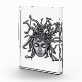 Medusa-Statue, griechische Skulptur, Mythologie Fotoblock (Rechts)