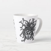 Medusa-Statue, griechische Skulptur, Mythologie Milchtasse (Rechte Ecke)
