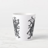 Medusa-Statue, griechische Skulptur, Mythologie Milchtasse (Vorderseite)