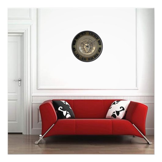 Medusa-Uhr-Poster Fotodruck (Vorne)