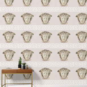 Medusa und Griechisch-Neutral im Beige-Designer Tapete