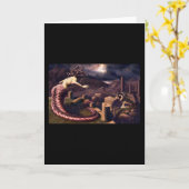 Medusa und Perseus Epic Battle Mythology Karte (Gelbe Blume)