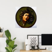 Medusa von Caravaggio - Poster (Heimbüro)