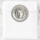 Medusa von Rondanini (Cameo White) Klassischer Sti Runder Aufkleber (Tasche)