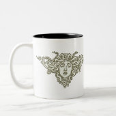 Medusa von Walter Crane Zweifarbige Tasse (Links)