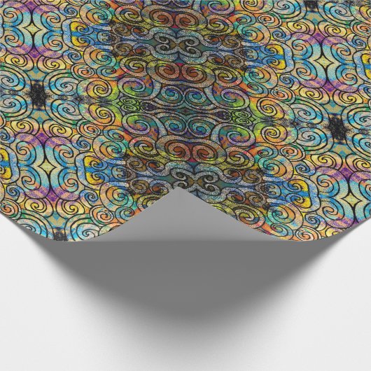 Medusas haarwackeliges Papier Geschenkpapier (Ecke)