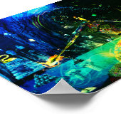 Medusas Höhle Modernes Art Poster (Ecke)