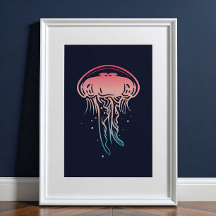Meduse Sea Creation Print   Meduse Wall Print Poster