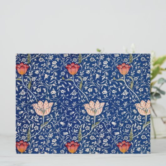 Medway Pattern (von William Morris) Karte (Stehend Vorderseite)