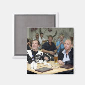 Medwedew und Putin Party Magnet (Vorderseite/Rückseite)