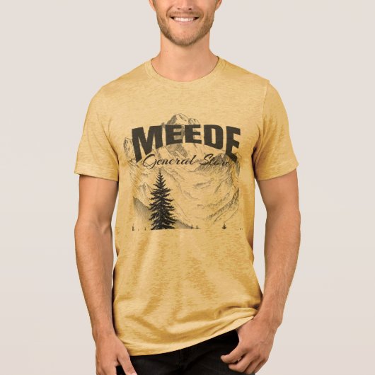 Meede-Symbol Tri-Blend Shirt (Vorderseite)