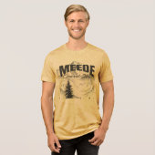 Meede-Symbol Tri-Blend Shirt (Vorderseite voll)