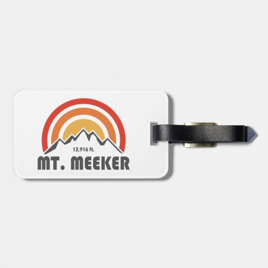 Meeker Colorado Gepäckanhänger (Rückseite horizontal)