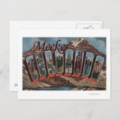 Meeker, Colorado - Große Briefszenen Postkarte (Vorne/Hinten)