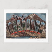 Meeker, Colorado - Große Briefszenen Postkarte (Vorderseite)