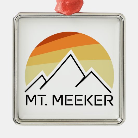 Meeker Colorado Retro Ornament Aus Metall (Vorne)