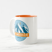 Meeker Colorado Stars Moon Zweifarbige Tasse (Vorderseite Links)