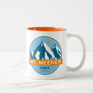 Meeker Colorado Stars Moon Zweifarbige Tasse