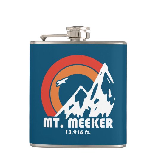 Meeker Colorado Sun Eagle Flachmann (Vorderseite)