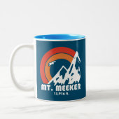 Meeker Colorado Sun Eagle Zweifarbige Tasse (Links)