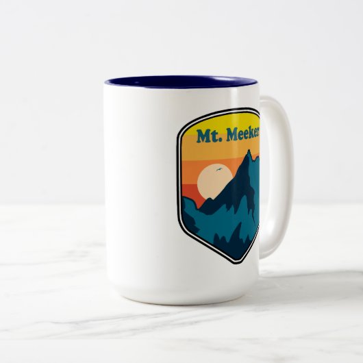 Meeker Colorado Sunrise Zweifarbige Tasse (VorderseiteRechts)
