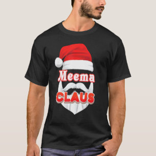 Meema Claus Christmas Santa Face Merry Ugly Sweate T-Shirt