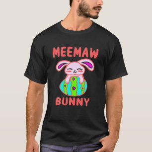 Meemaw Bunny Matching Family Oaster T-Shirt