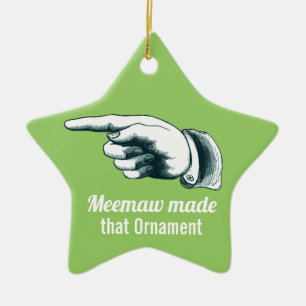 Meemaw Christmas Tree Ornament