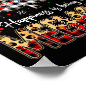 Meemaw Christmas Tree Xmas Buffalo Plaid Red White Poster (Ecke)