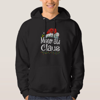 Meemaw Claus Santa Hut Weihnachten Pyjama Familien Hoodie