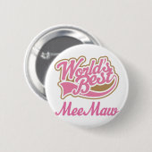 Meemaw Geschenk-Rosa Button (Vorne & Hinten)