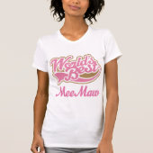 Meemaw Geschenk-Rosa T-Shirt (Vorderseite)