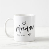 Meemaw Jahr etablierte Oma Kaffeetasse (Links)