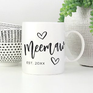 Meemaw Jahr etablierte Oma Kaffeetasse