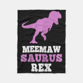 Meemaw-saurus Rex Dino Dinosaur Meemawsaurus Funny Fleecedecke (Vorderseite)