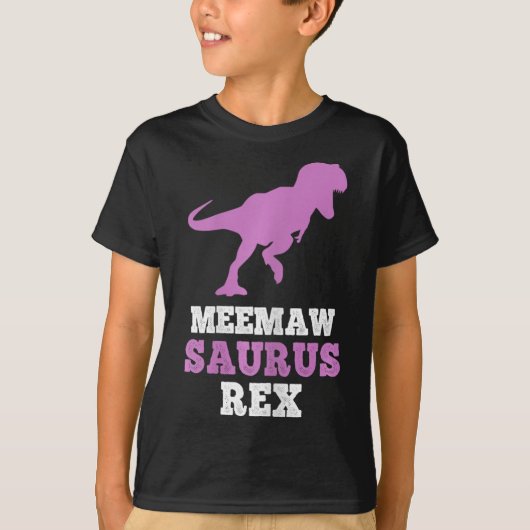 Meemaw-saurus Rex Dino Dinosaur Meemawsaurus Funny T-Shirt (Vorderseite)