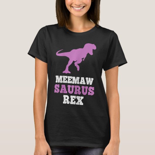 Meemaw-saurus Rex Dino Dinosaur Meemawsaurus Funny T-Shirt (Vorderseite)