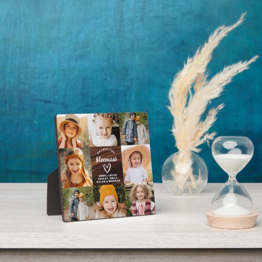 Meemaw wir Liebe Sie hören Holz Foto Collage Fotoplatte (InSitu)