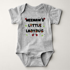Meemaw's Little Ladybug - Niedlich Baby Strampler