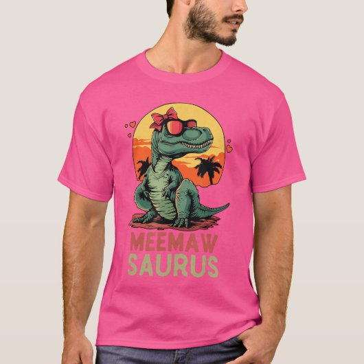 MeemawSaurus Dino Dinosaur MeemawSaurusRe Funnyre T-Shirt (Vorderseite)