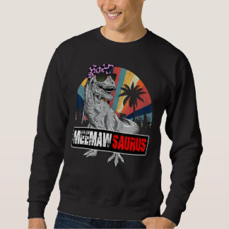 Meemawsaurus Rex Dinosaur Meemaw Saurus Family Mat Sweatshirt