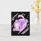 Meemeow Cats Plush Karte (Gelbe Blume)