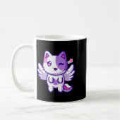 Meemeow Cute Cat Plu-shirt  Kaffeetasse (Links)