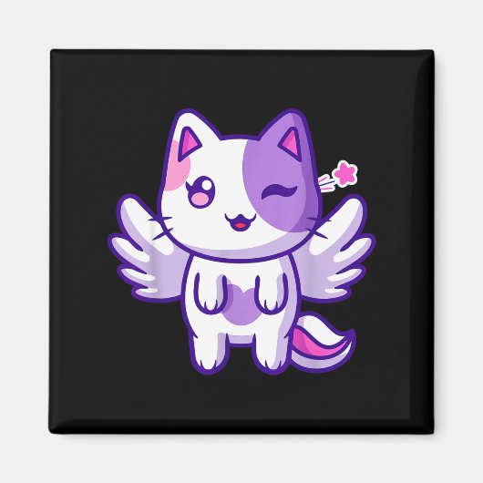 Meemeow Cute Cat Plu-shirt Magnet (Vorne)
