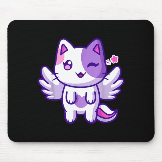 Meemeow Cute Cat Plu-shirt  Mousepad (Vorne)